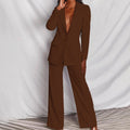 Alessandra - Smaakvolle blazer en pantalon in een chique zakelijke look