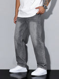Baggy Jeans | Wijde Spijkerbroek met Washed Look