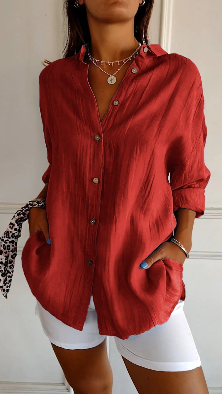 Blouse Dames | Plissé Design &amp; Flatterende Pasvorm