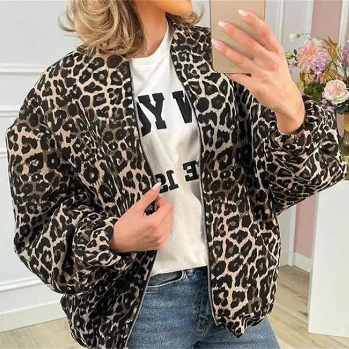 Bomberjack Dames | Opvallende Leopard Print &amp; Comfortabele Pasvorm