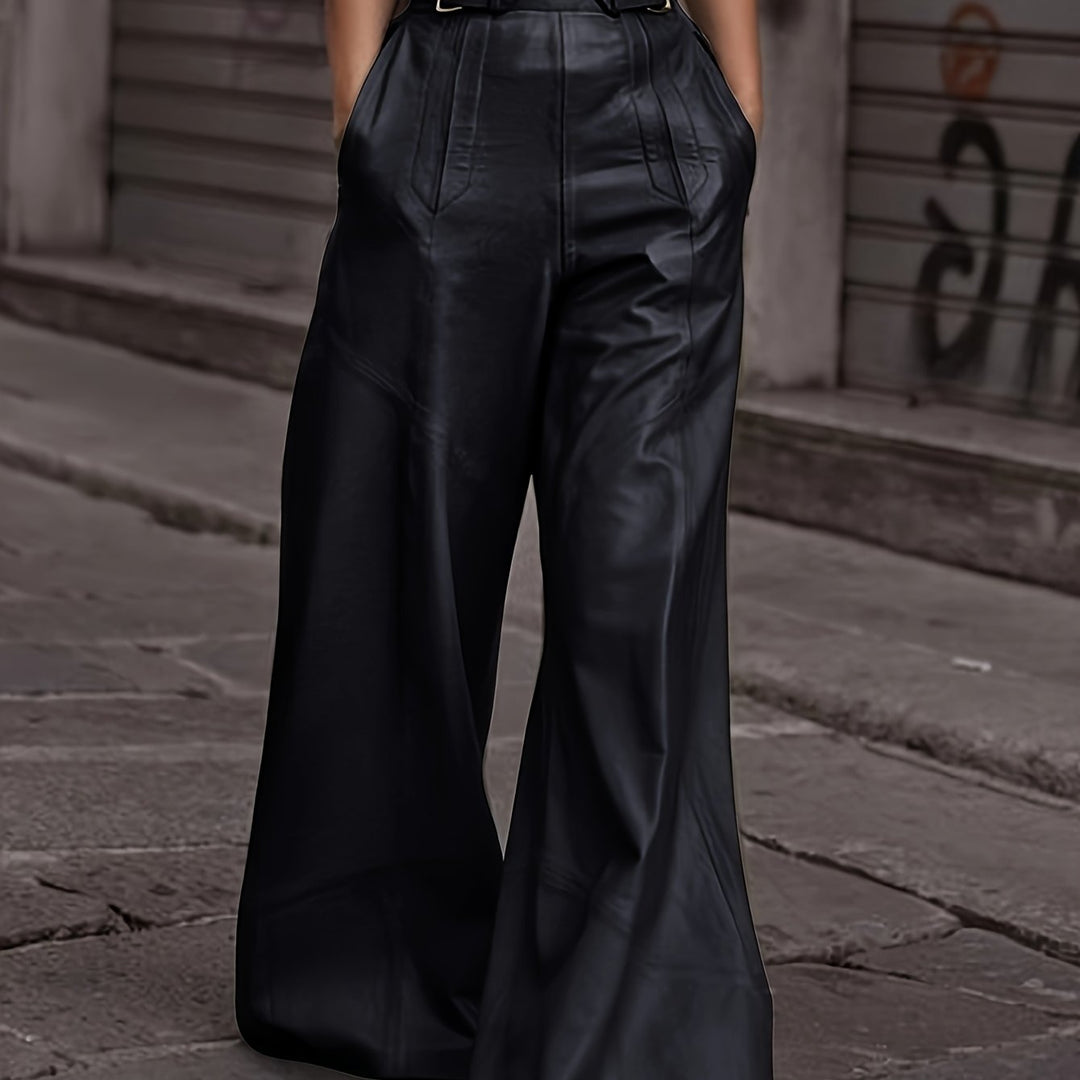 Broek met Wijde Pijpen Dames | Hoge Taille voor een Vleiende Val