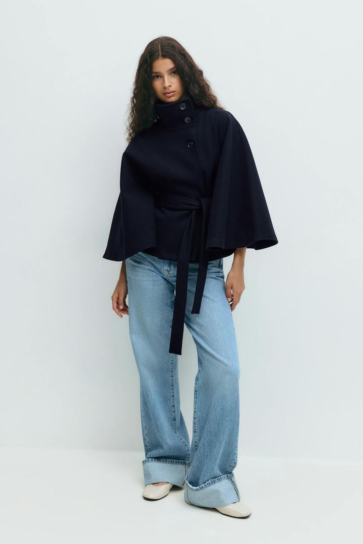 Capejas Dames | Capejas Look, Hoge Kraag &amp; Tailleceintuur