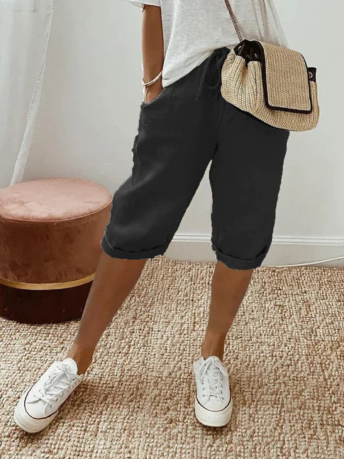 Capri Broek Dames | Elastische Taille &amp; Stijlvol Comfort