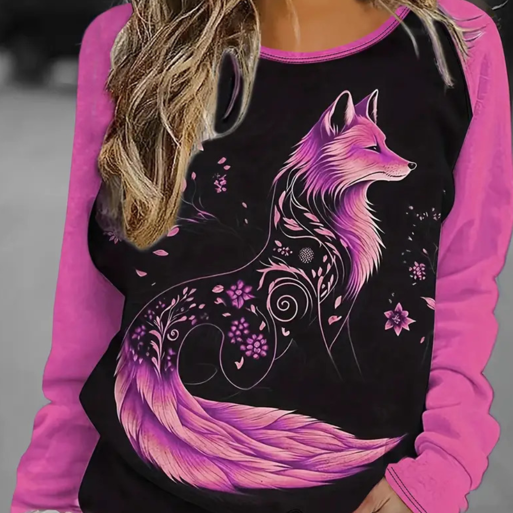 Comfortabel en Moeiteloos Stijlvol Dames Sweatshirt met Ontspannen Pasvorm - Sibel