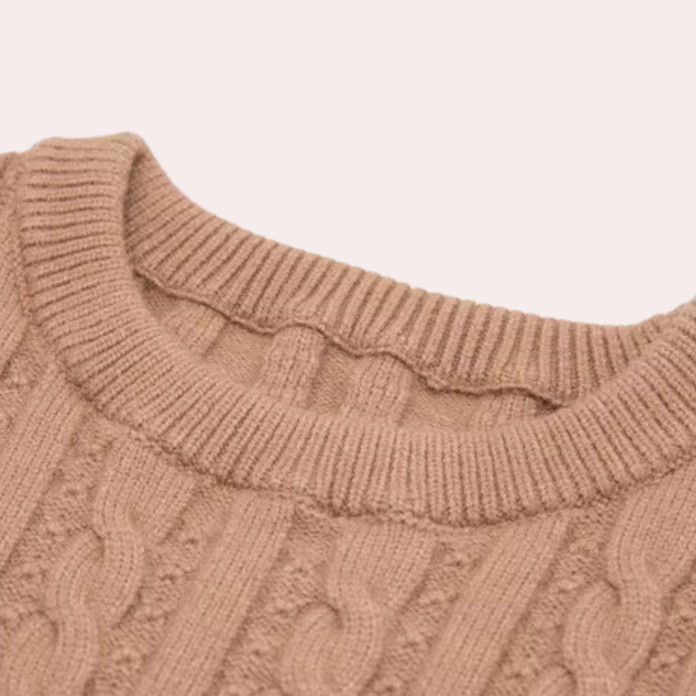 Comfortabele gebreide damesjurk met tijdloos design - Elora