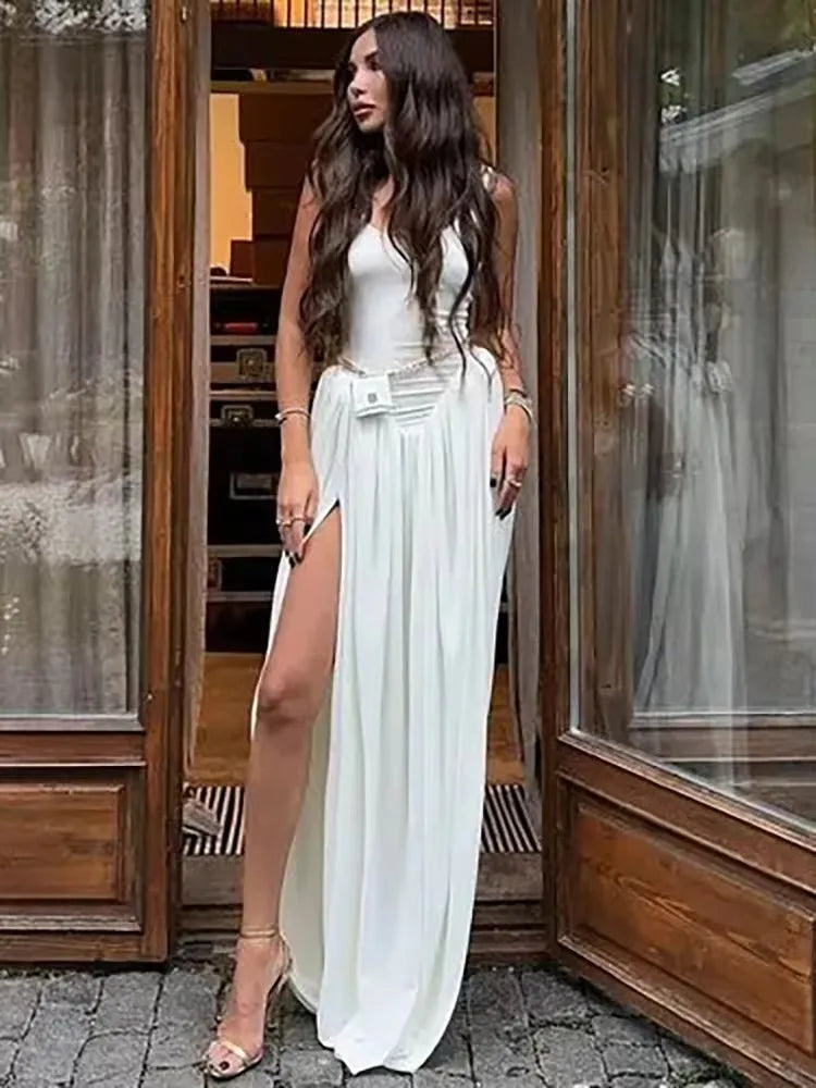 Dames Ballon Stijl Maxi Gala Jurk - Shaira