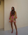 Dames Boheemse mini zomerjurk - Holly