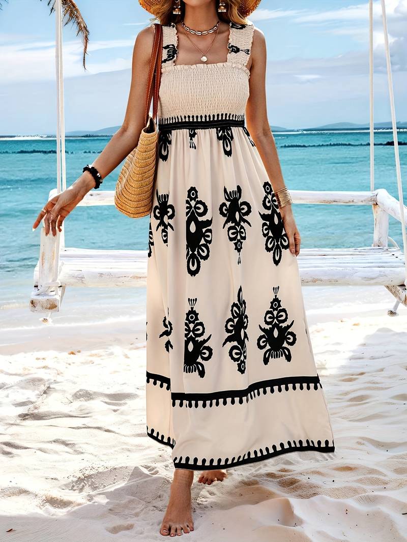 Dames Boho Maxi Zomerjurk - Ava