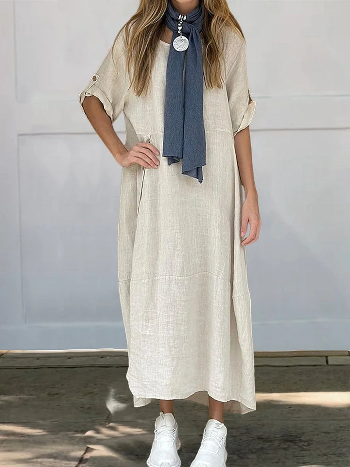 Dames Casual Midi Blouse Jurk - Meah
