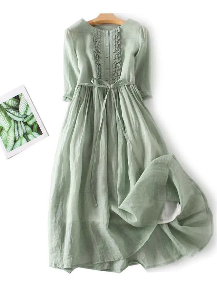 Dames Casual Midi Zomerjurk - Jeecey