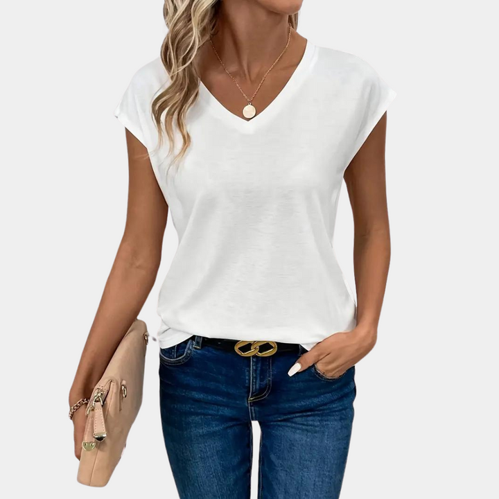 Dames Casual V-Hals T-Shirt - Afrodite