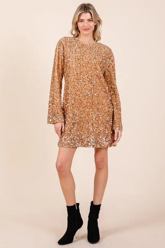 Dames Elegante glitter details Mini bruidsjurk - Sera