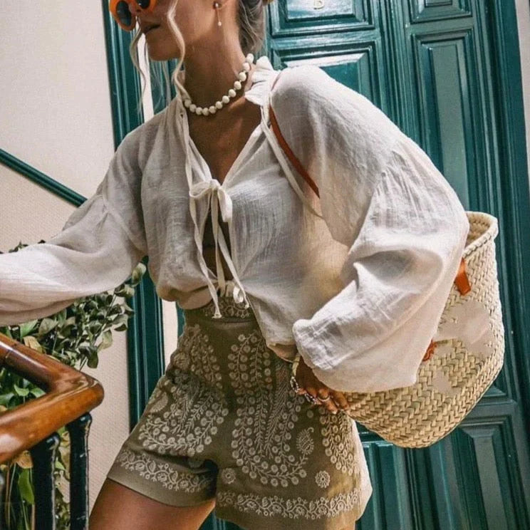 Dames Floral Zomer Shorts - Brea