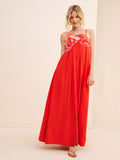 Dames Geborduurde Maxi Zomerjurk - Maxin