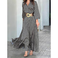 Dames Geometrisch Maxi Zomerjurk - Nola