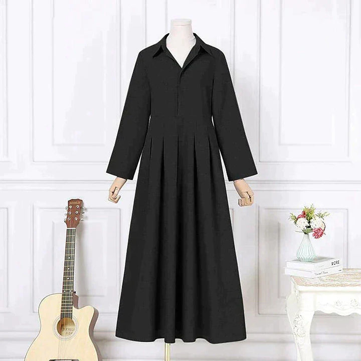 Dames Geplooide Maxi Formele Jurk - Gloria