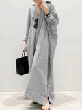Dames Gestreepte Maxi Zomerjurk - Carmen