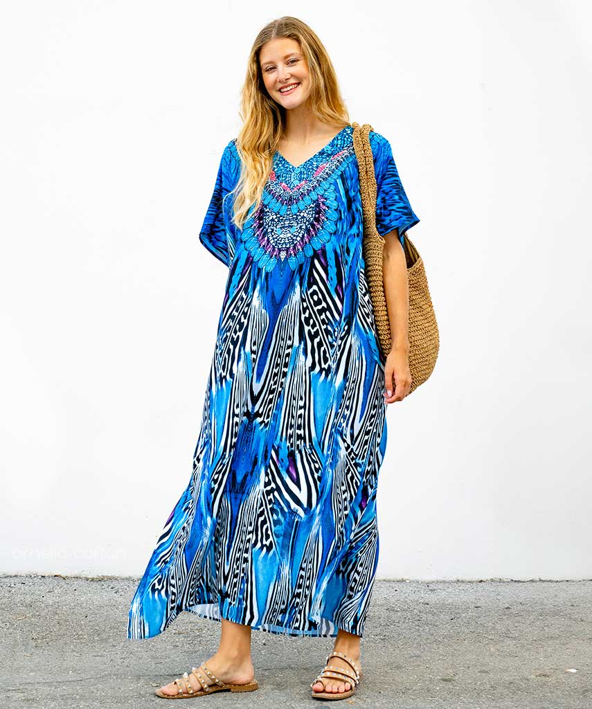 Dames Hawaiian Style Maxi Zomerjurk - Salve