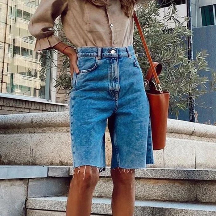 Dames Hoge Taille Casual Shorts - Dora