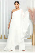 Dames Jumpsuit Asymmetrisch Elegant Lang - Anglique