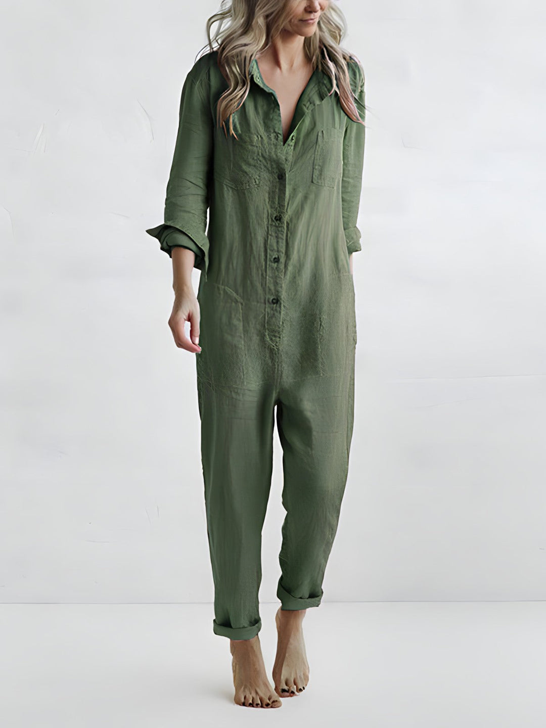 Dames Jumpsuit met Lange mouwen - Sanne