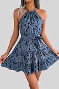 Dames Luipaardprint Mini Zomerjurk - Pivvy