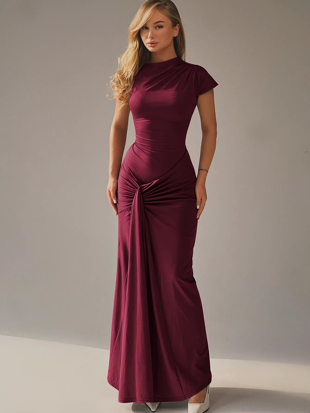 Dames Maxi Gala Jurk met Kanten - Celina