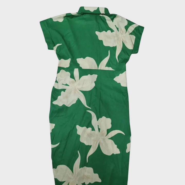 Dames Midi zomerjurk met Korte Mouwen en Knoopsluiting - Norielle