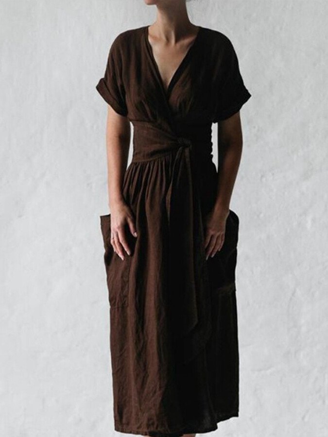 Dames Midi zomerjurk met kant - Chicky