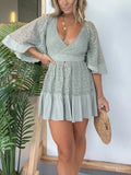 Dames Mini zomerjurk met diepe V-hals - Andy