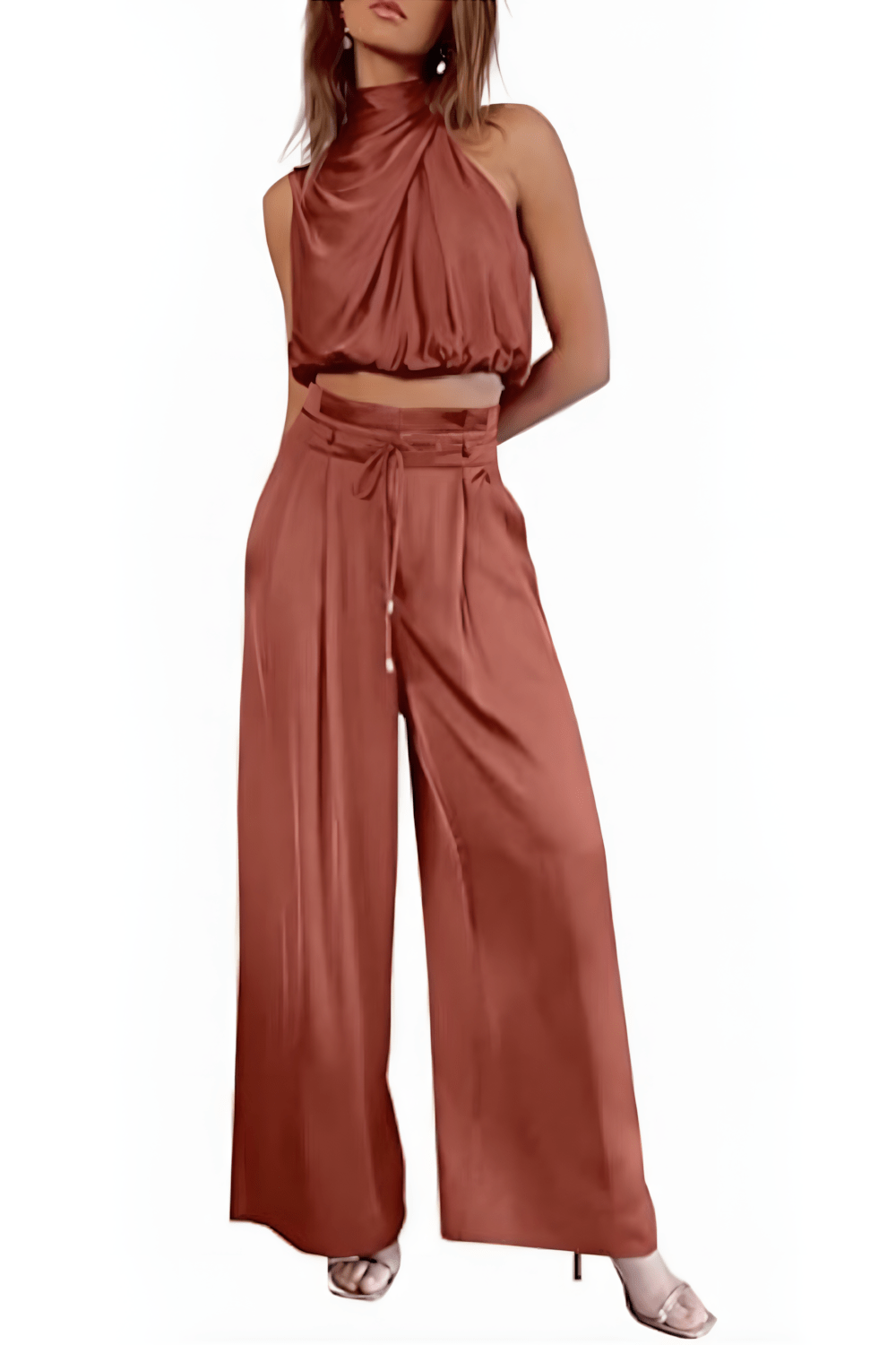 Dames Mouwloze Top en Broek Set - Aurora