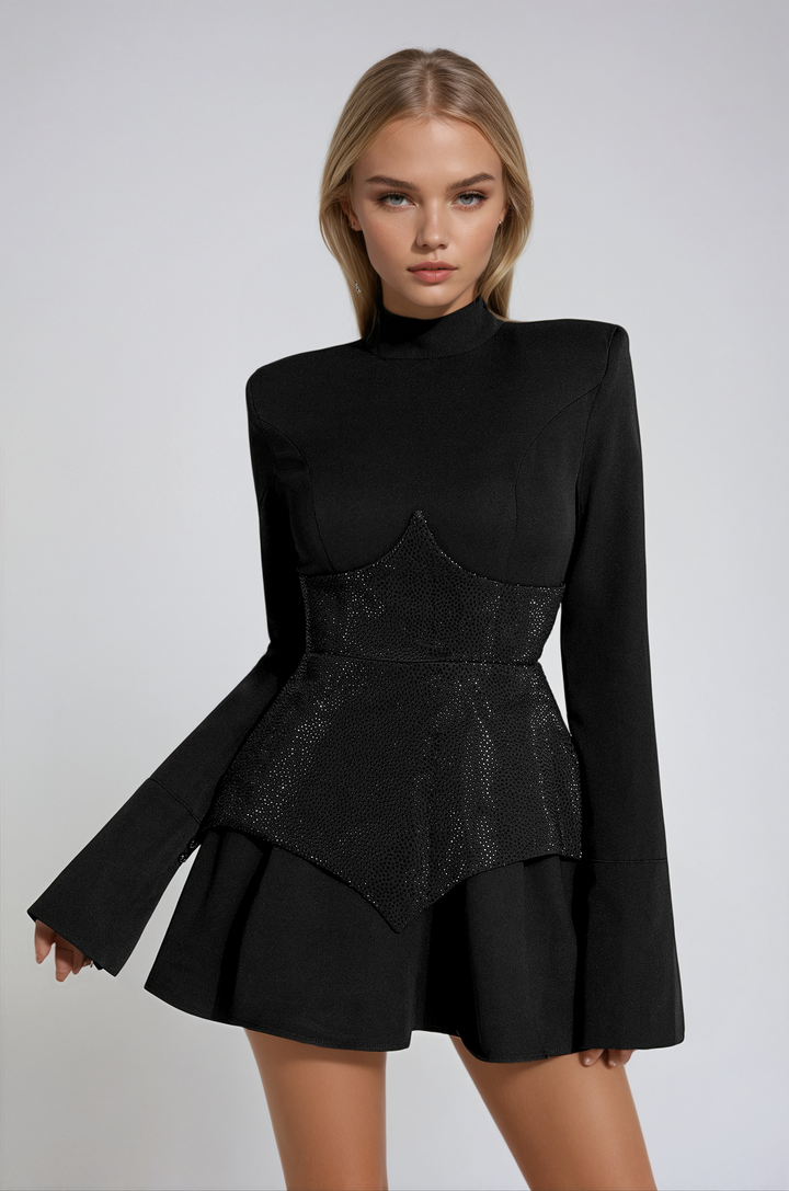 Dames Pailletten Mini Cocktail Jurk - Hannah