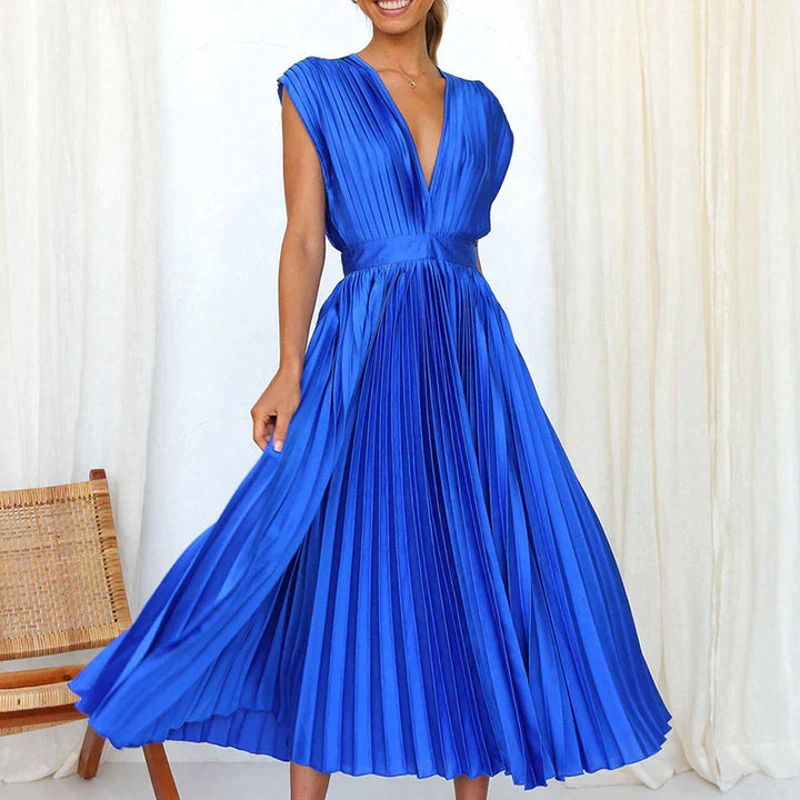Dames Plooiend Elegant Stijl Flatterend Silhouet Midi Gala - Iris