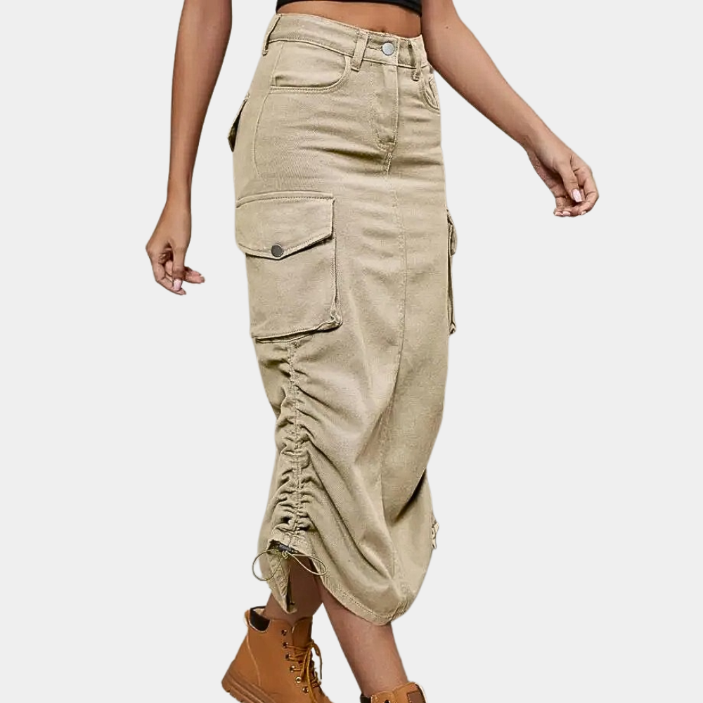 Dames Retro Stijl Cargo Rok - Emma