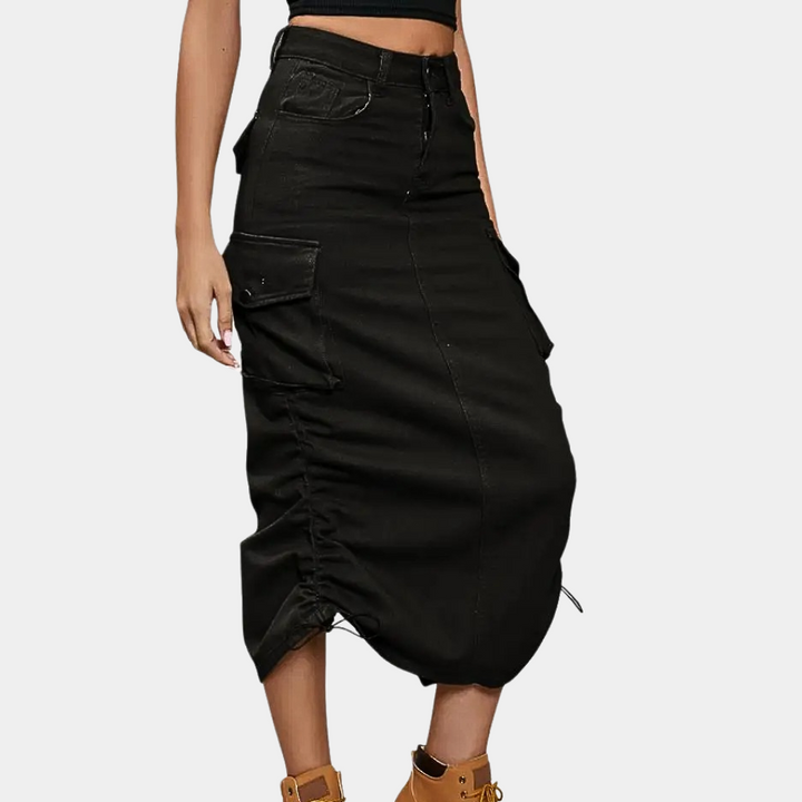 Dames Retro Stijl Cargo Rok - Emma