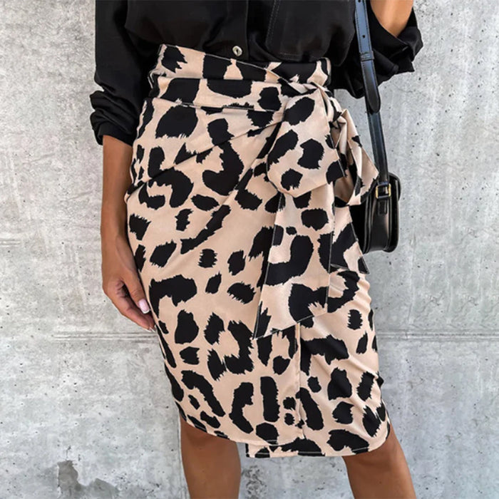 Dames Rok met Luipaardprint - Erica