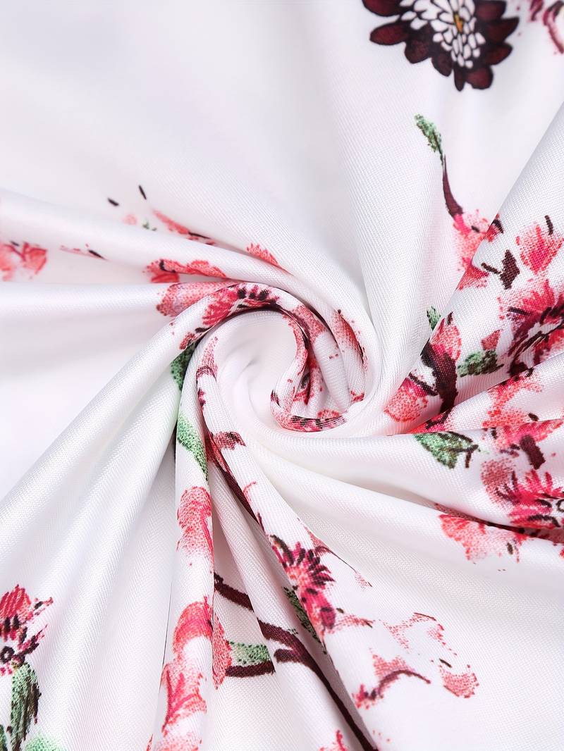 Dames Sakuraprint Midi Zomerjurk - Vivian