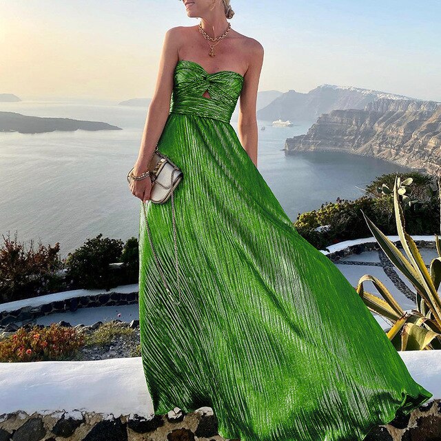Dames Strapless Maxi Avondjurk - Jassy