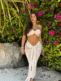 Dames Top en V vormige Maxi zomerrok set - Jill