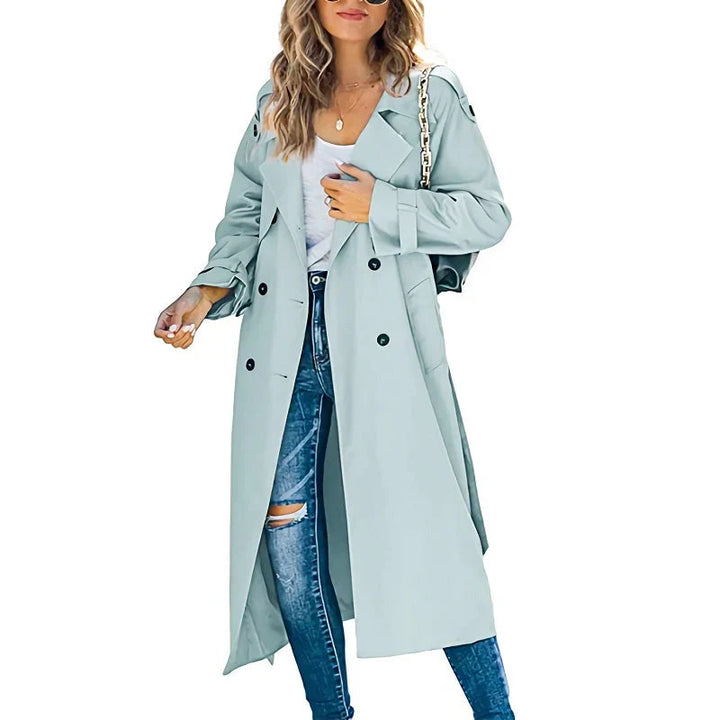Dames Trenchcoat | Tijdloos Design &amp; Verstelbare Taille