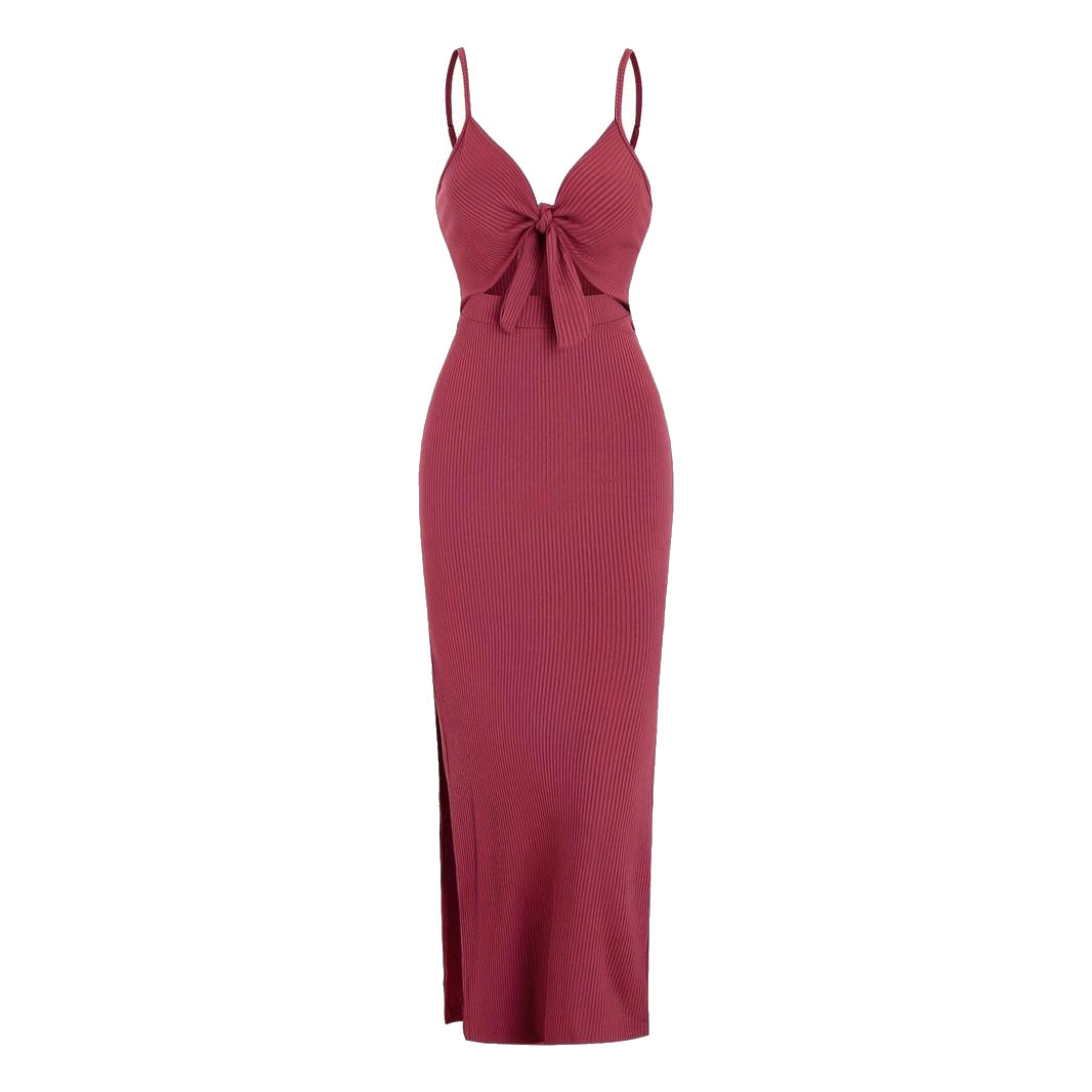 Dames V hals Maxi zomerjurk - Alyssa