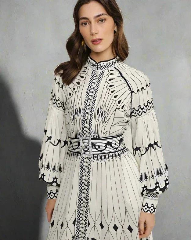 Dames Vlinderprint Maxi Zomerjurk - Anartia