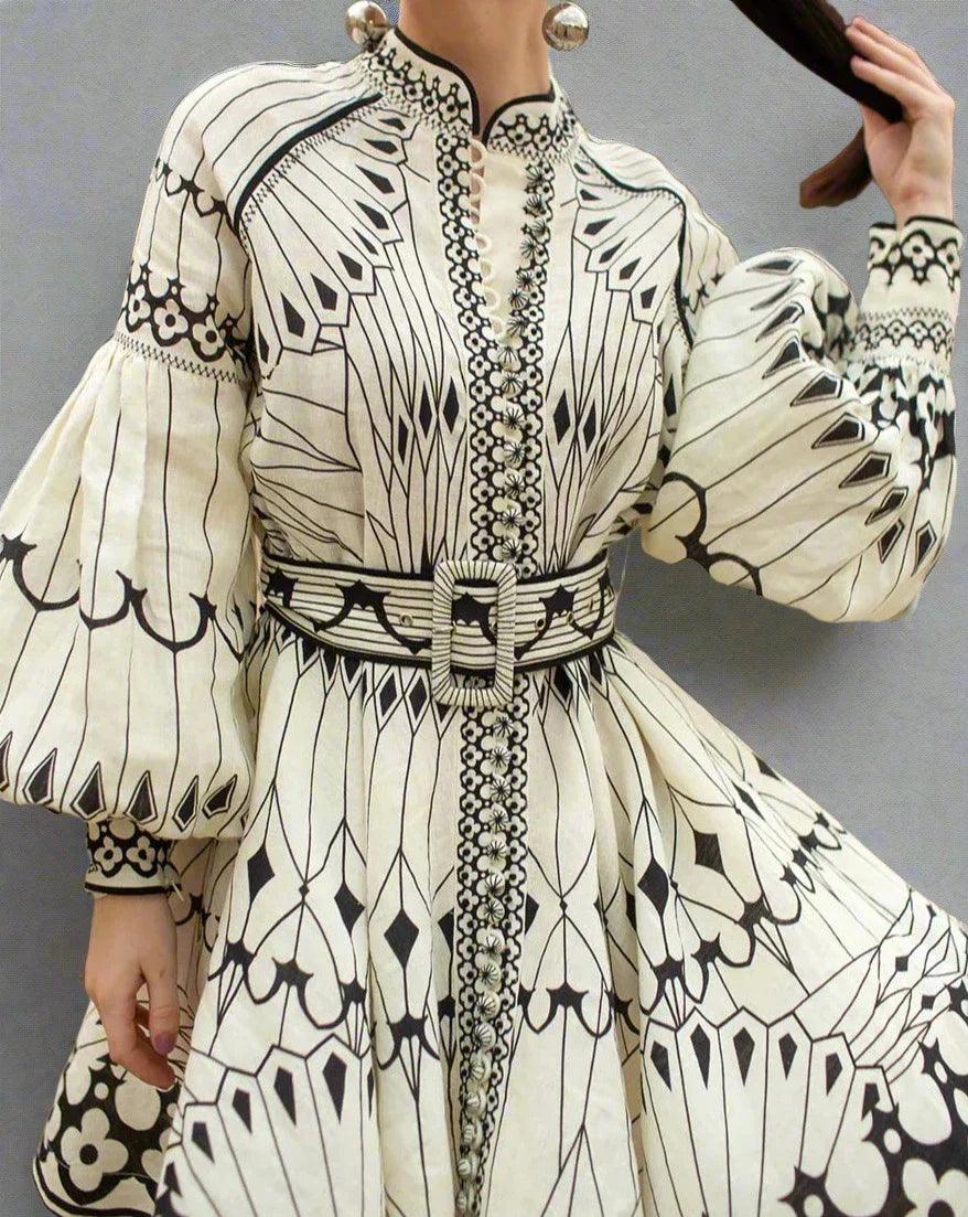 Dames Vlinderprint Maxi Zomerjurk - Anartia