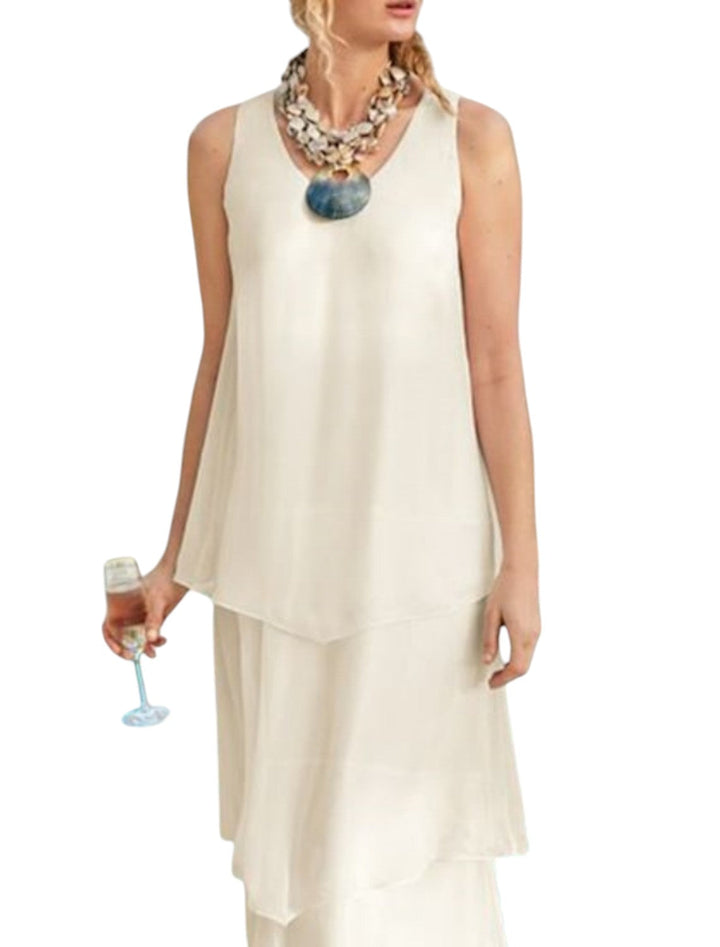 Dames Vloeiende Maxi Zomerjurk - Ava