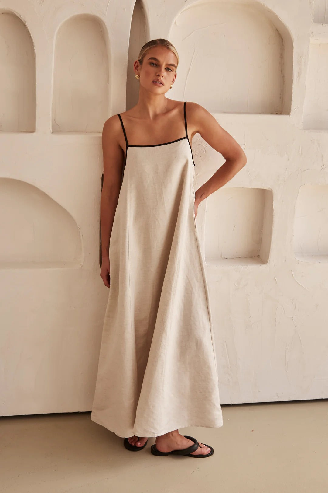 Dames Vloeiende Maxi Zomerjurk - Vivianne
