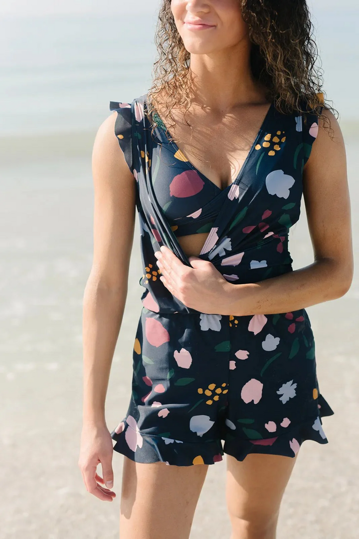 Dames Zwem Romper Zomer Shorts - Valerie