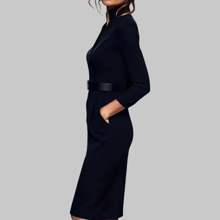 Dames jurk met ceintuur | Taille-accent &amp; Verfijnd Silhouet