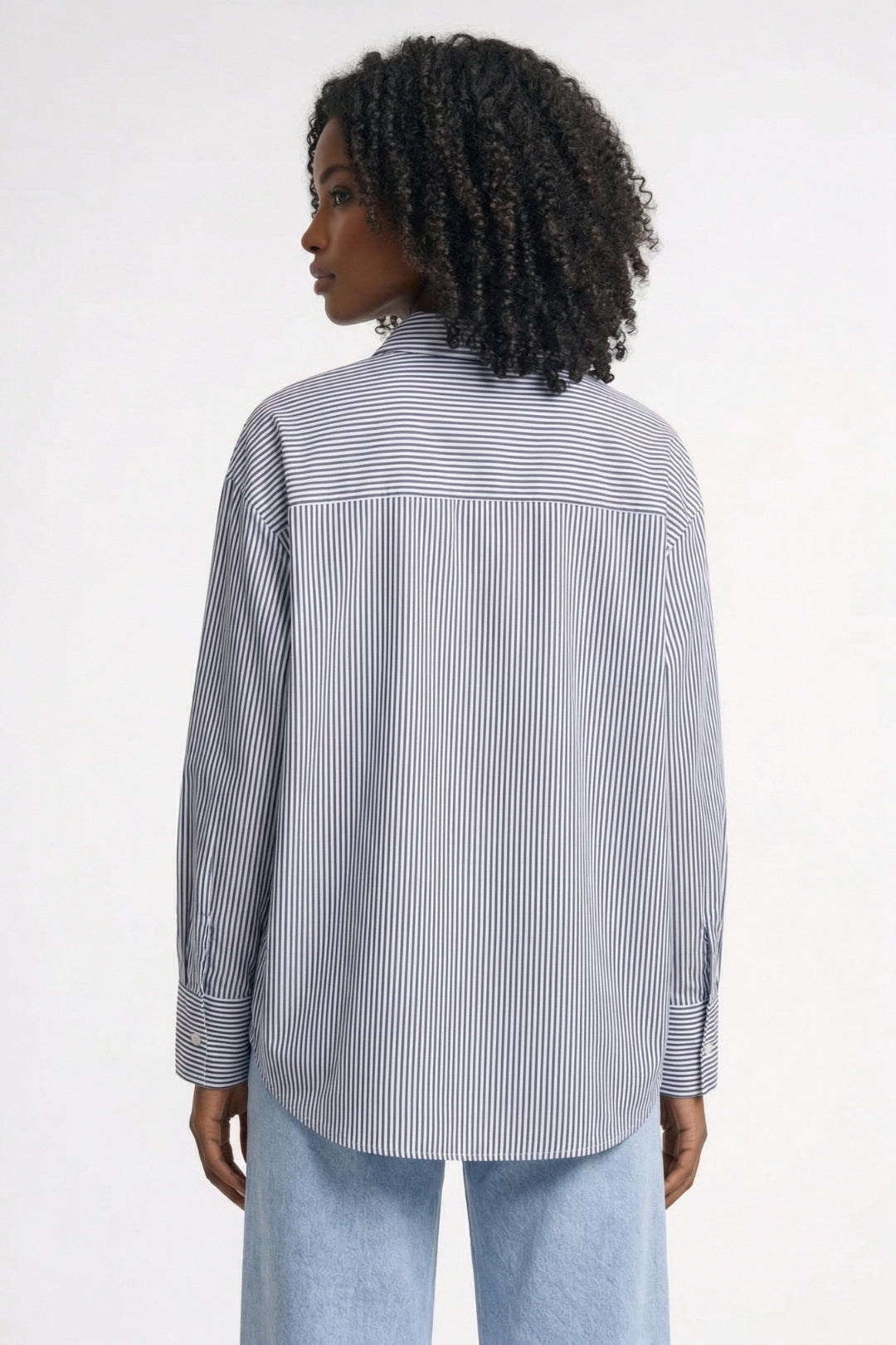 Damesblouse | Gestreept met Strik &amp; Lange Mouwen