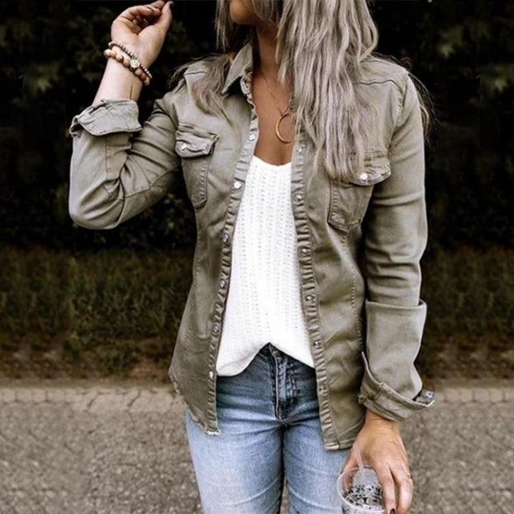Denim Jas Dames | Knoopsluiting &amp; Veelzijdige Look