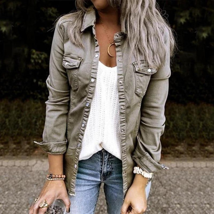 Denim Jas Dames | Knoopsluiting &amp; Veelzijdige Look